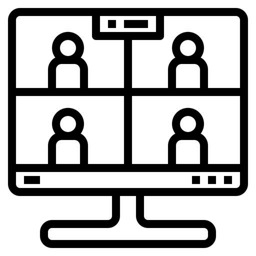 Group video call icon.