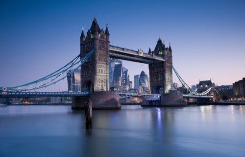 tower bridge night time london