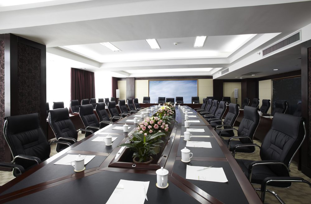 Modern venue for a corporate seminar