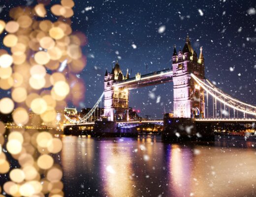 tower bridge during christmas