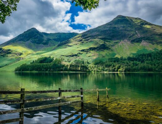 Lake District hills bby lakeside in bassenthwiate